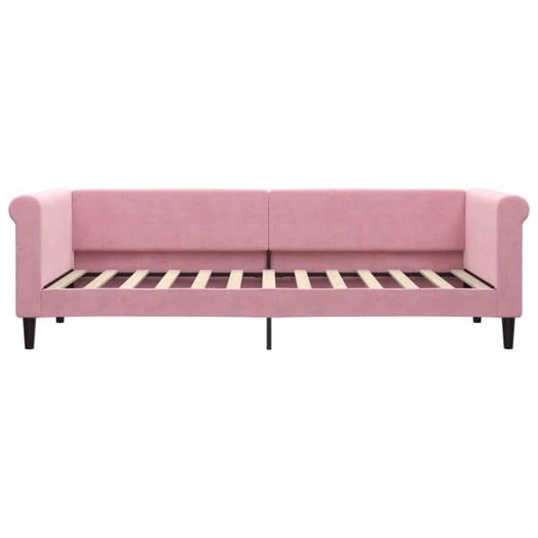 Maison Exclusive - Dagbädd med rosa madrass 80x200 cm sammet