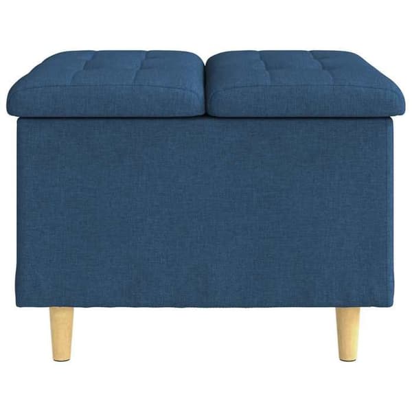 Maison Exclusive - Ottoman med opbevaring Blå 60 x 60 x 45 cm stof