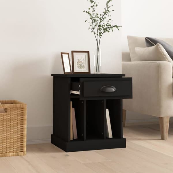 Maison Exclusive - Sort natbord 43x36x50 cm Svart