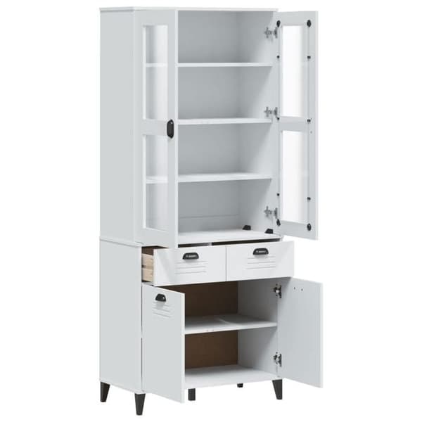 Maison Exclusive - Buffé VIKEN vit 80x40x190 cm massiv furu