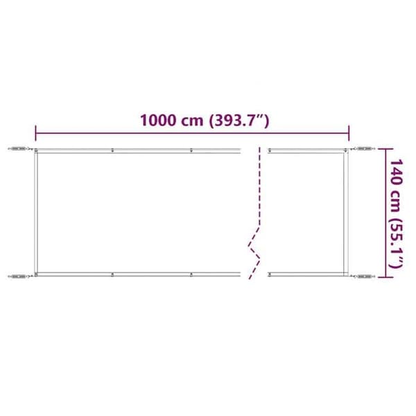 Maison Exclusive - Vertikal markis Blå 140x1000 cm Oxford tyg Blå