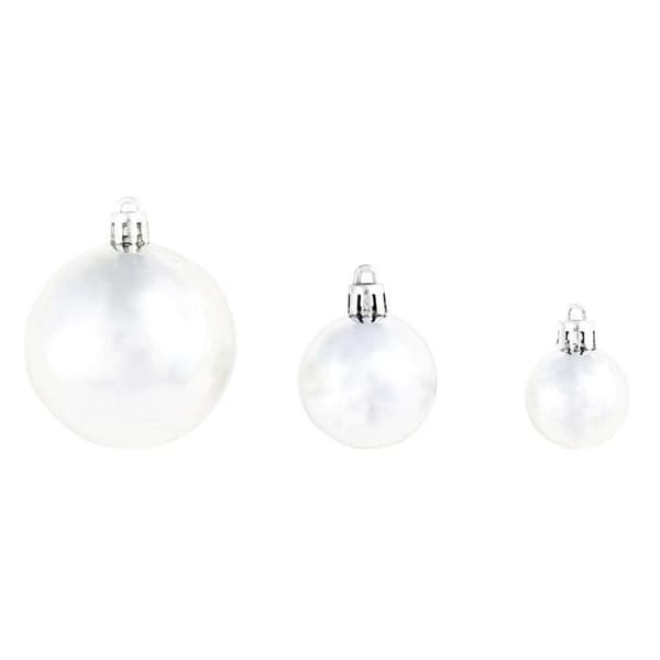 Maison Exclusive - Sæt med julekugler 100 stk 3/4/6 cm Sølv silver-