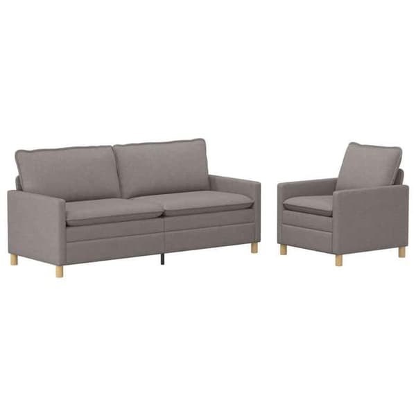 Maison Exclusive - 2-delars Soffset i Taupe Tyg