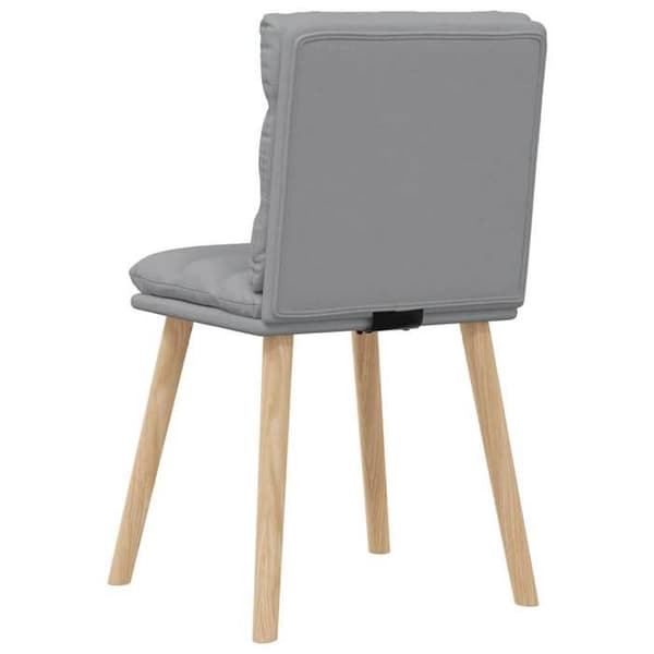 Maison Exclusive - Ruokatuolit 6 kpl vaaleanharmaa kangas