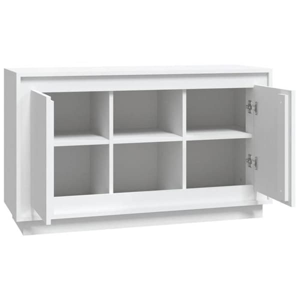 Maison Exclusive - Vit buffé 102x35x60 cm ingenjörsträ