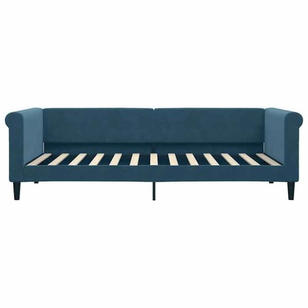 Maison Exclusive - Sininen 90x200 cm samettipäivävuode patjalla
