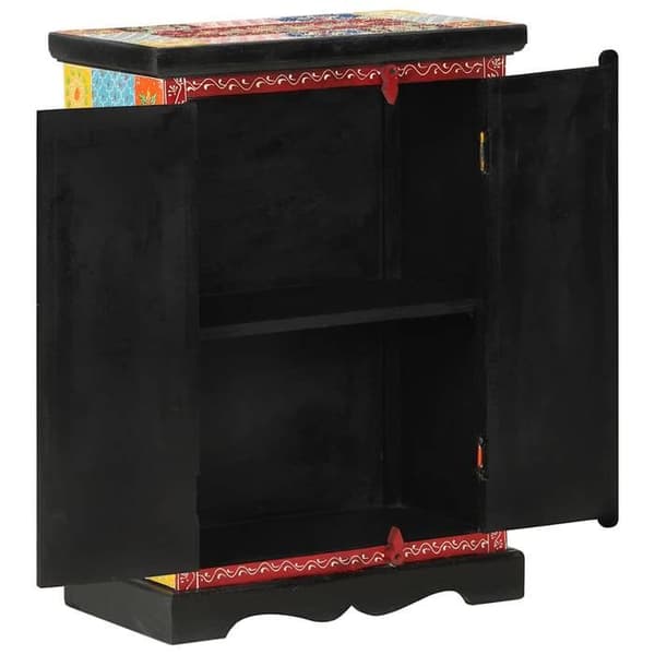 Maison Exclusive - Håndmalet buffet med døre 53x30x75 cm Mango træ