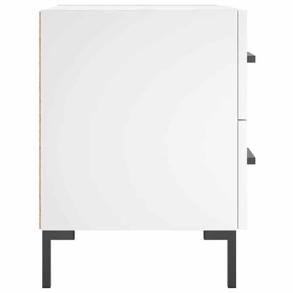 Maison Exclusive - Sängbord 2 st vit 40x35x47,5 cm ingenjörsträ Vit
