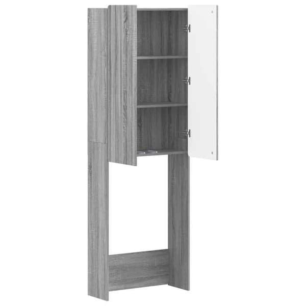 Maison Exclusive - Toilettskabe ZWOLLE Sonoma grå 66 x 25,5 x 190 cm