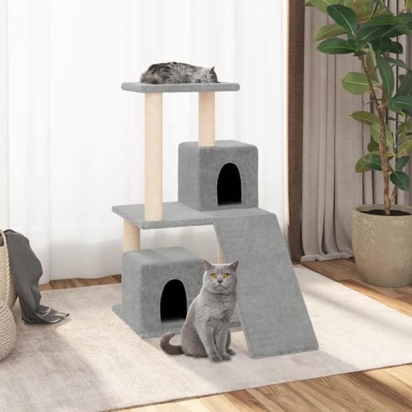 Maison Exclusive - Katte træ med sisal kløer Lys grå 82 cm