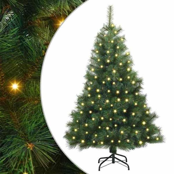 Kunstigt juletræ - EKSKLUSIV HUS - 120 cm - 150 LED - USB-forbindelse - PVC og plastik Grön