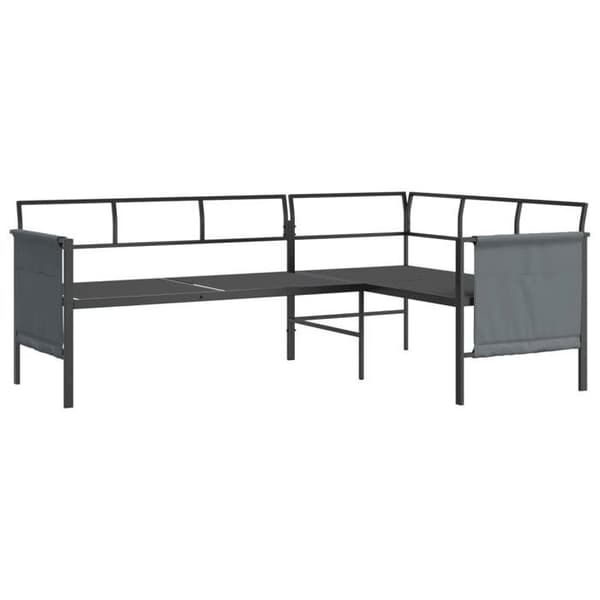 Maison Exclusive - Havegruppe 2 stk antracit stål