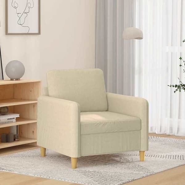 Maison Exclusive - Creme Stol 60 cm Stof