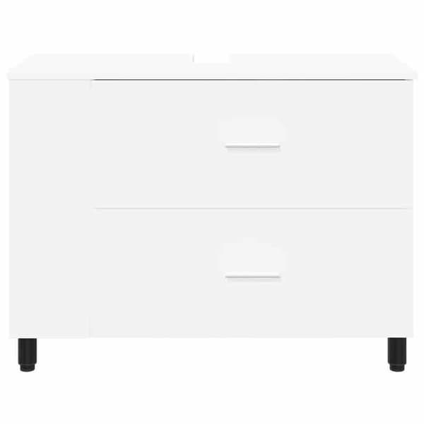 Maison Exclusive - Badrumsspegel med enhet Vit 80 x 35 x 60 cm