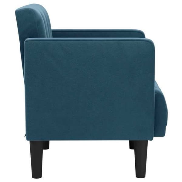 Maison Exclusive - Sofa stol med armlæn i blå velour 53 cm