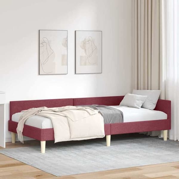 Maison Exclusive - Bordeaux hjørneseng 90 x 200 cm stof