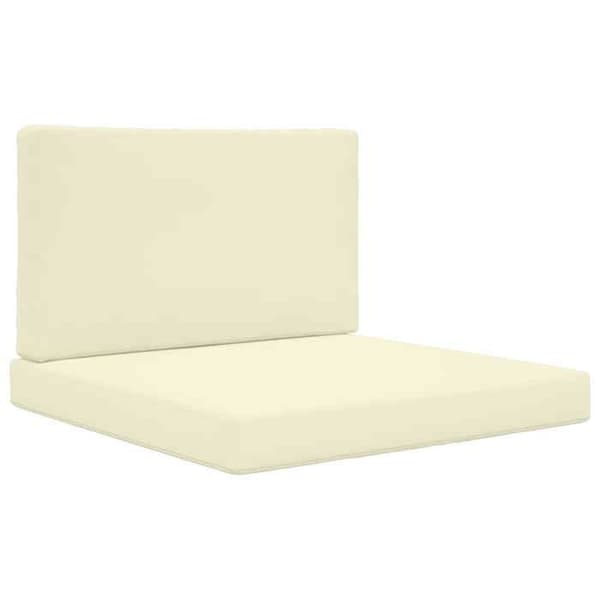 Utomhus soffkudde - EXKLUSIV HEM - 80×80 cm - Polyester - Dragkedja - Skumfyllning Grädde