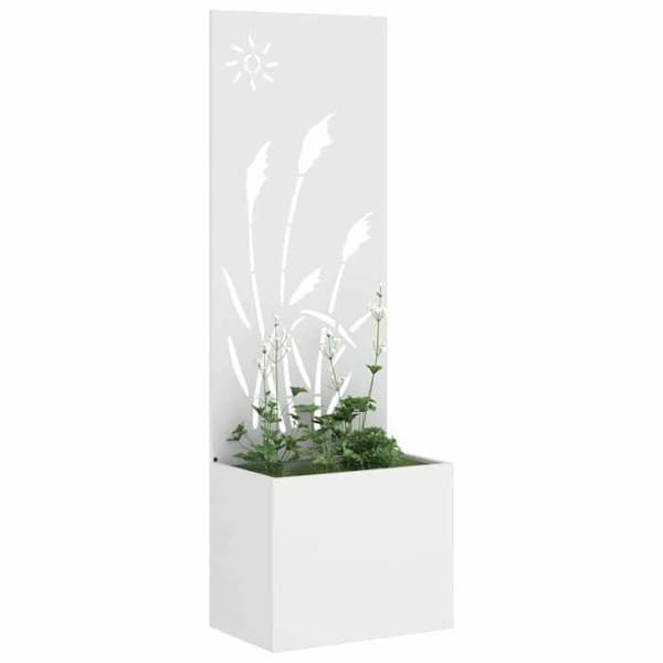 Maison Exclusive - Trädgårdsskyddsskärm Vit 50 x 32 x 150 cm