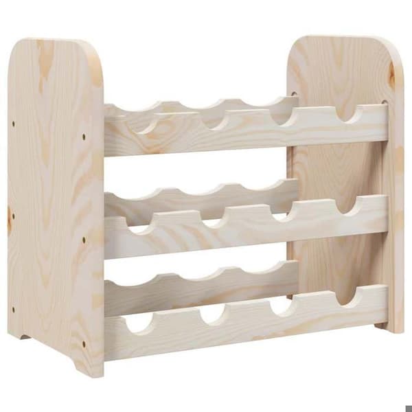 Maison Exclusive - Vinlåda 43x25x37 cm massiv furu