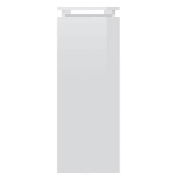 Bordkonsol - MAISON EXCLUSIVE - 102x30x80 cm - Hvid glans - Spånplader - Holdbar Vit