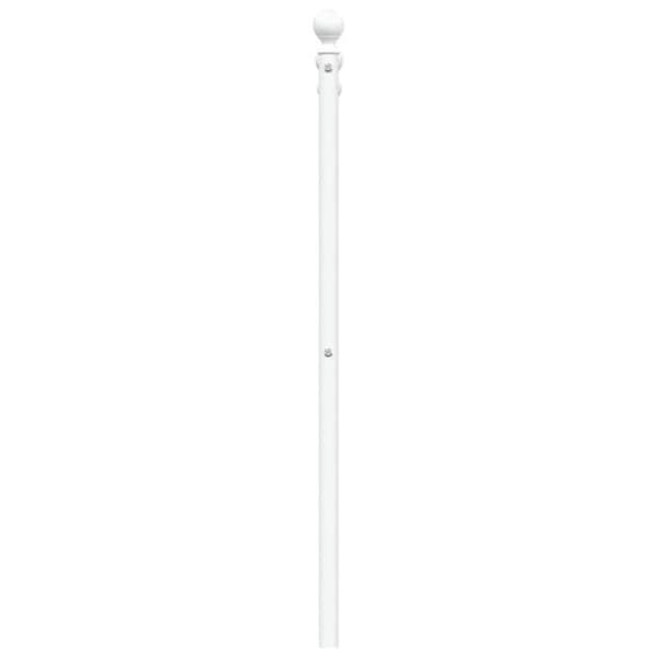 Maison Exclusive - Valkoinen metallinen sängynpääty 80 cm Vit