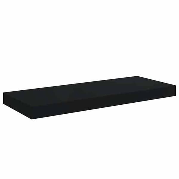 Maison Exclusive - Musta kelluva seinähylly 60x23,5x3,8 cm MDF