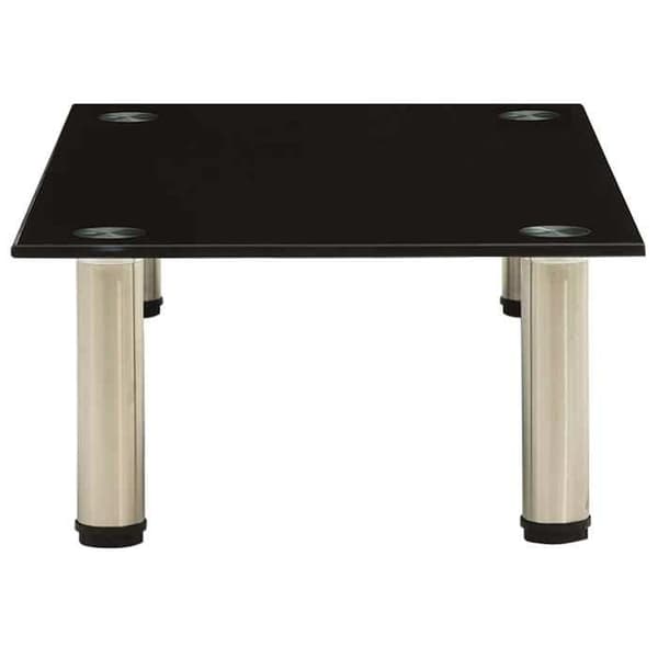 Maison Exclusive - TV-møbel Sort 60x35x17 cm Tempereret glas Svart