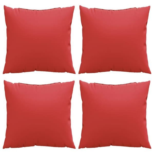 Maison Exclusive - Sofa puder sæt af 4 rød 50x50 cm stof