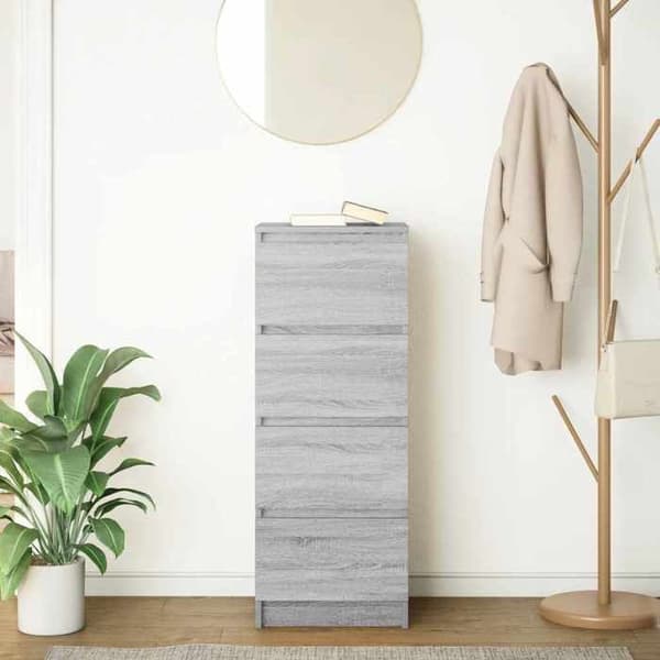 Maison Exclusive - Buffé Sonoma grå 37,5x35x99 cm ingenjörsträ sonoma grå