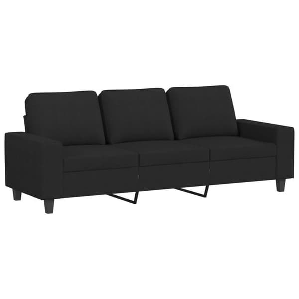 Maison Exclusive - 3 kpl musta kangassohvaryhmä
