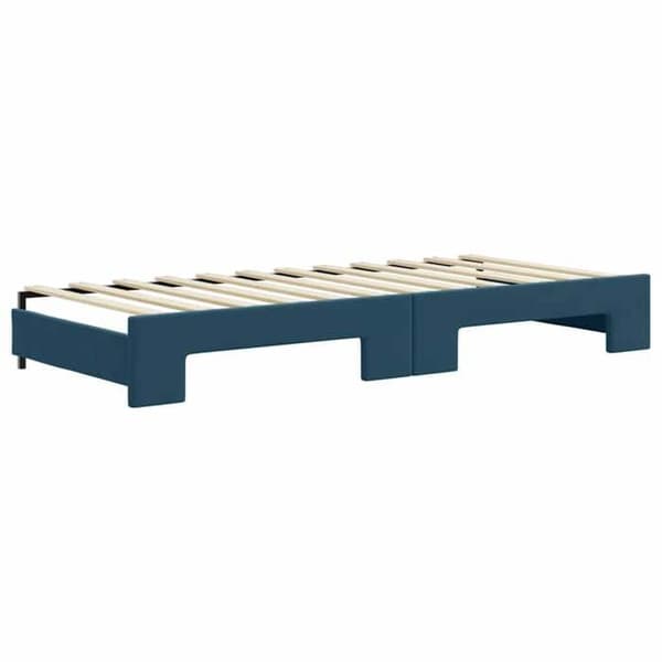 Maison Exclusive - Sovesofa med udtræk uden madras blå 90x200 cm