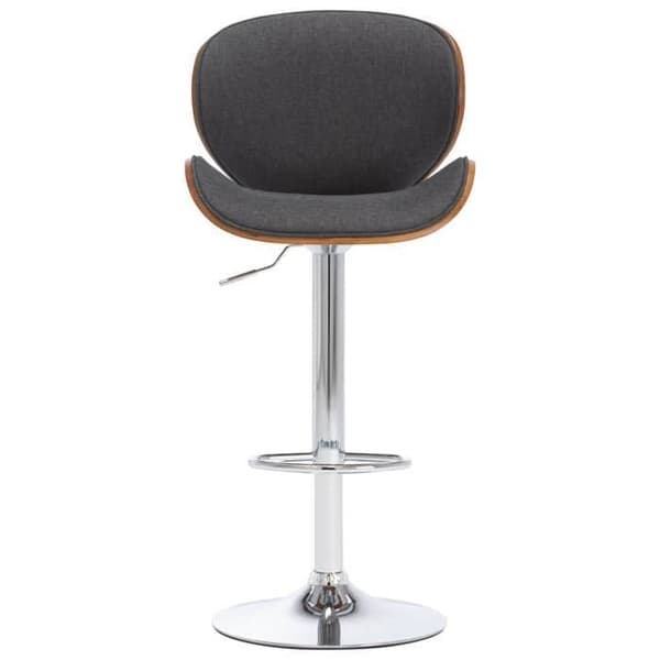 Baari stool - MAISON EXCLUSIVE - Standard-malli - Harmaa kangas - Massiivipuu - Korkeussäädettävä Grå
