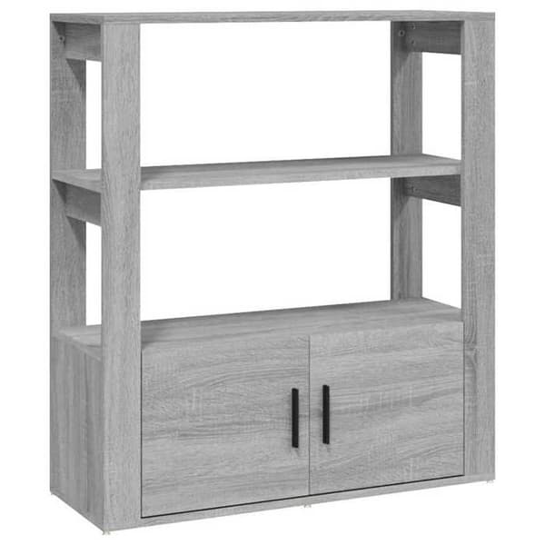 Maison Exclusive - Buffé Sonoma grå 80x30x90 cm Ingenjörsträ Grå