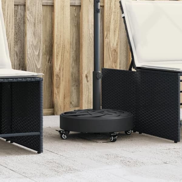 Maison Exclusive - Parasolbase med hjul til stænger Ø38 / 48 mm 27 kg rund