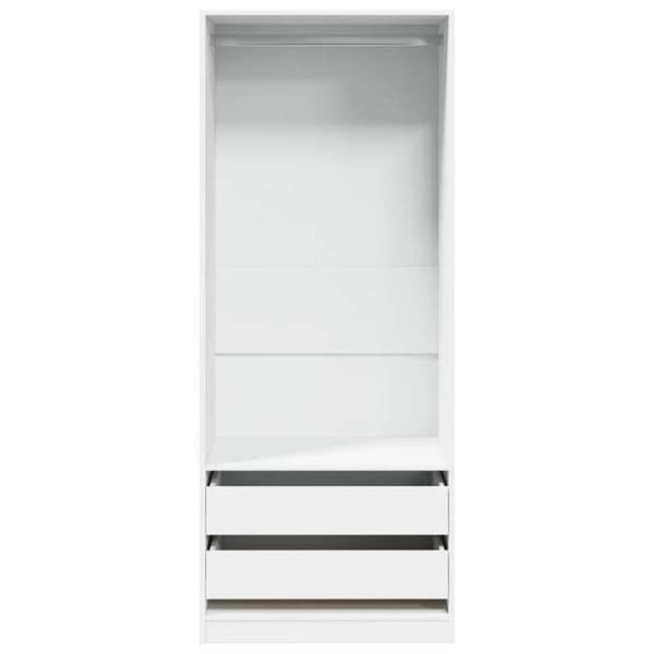 Maison Exclusive - Vit garderob 80x50x200 cm ingenjörsträ