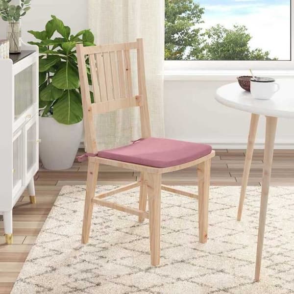 Maison Exclusive - Istuintyynyt 4 kpl Sametti Vaaleanpunainen 40 x 40 x 3 cm Ros