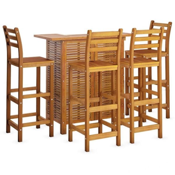 Maison Exclusive - Havebar sæt 5 stk Solid akacietræ