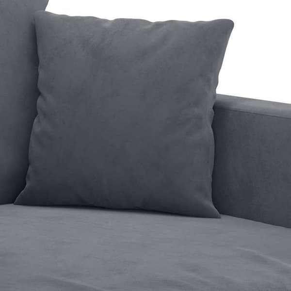 Maison Exclusive - Tummanharmaa 2-paikkainen sohva 120 cm Sametti