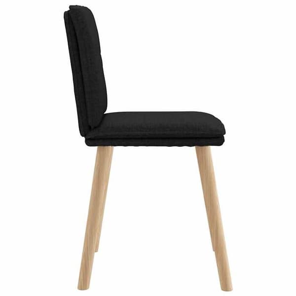 Maison Exclusive - Spisestole sæt af 4 sort stof Svart
