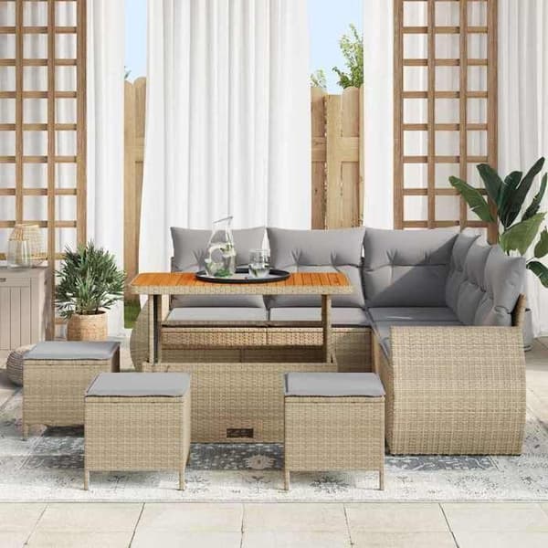 Maison Exclusive - 9 osan puutarhakalustesarja 8-hengen