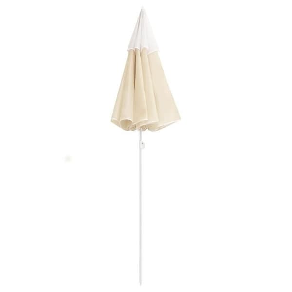 Maison Exclusive - Puutarhavarjo teräspylväällä 180 cm Sand