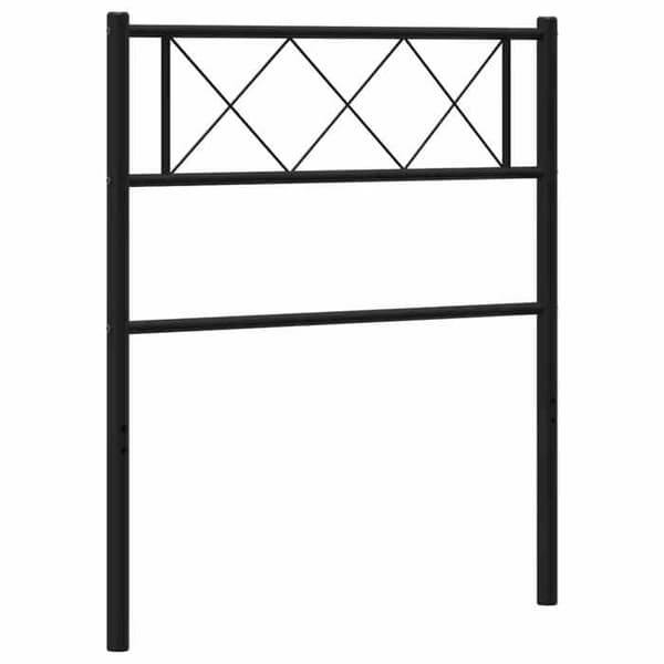 Maison Exclusive - Erstatnings hovedgærde metal sort 100 cm