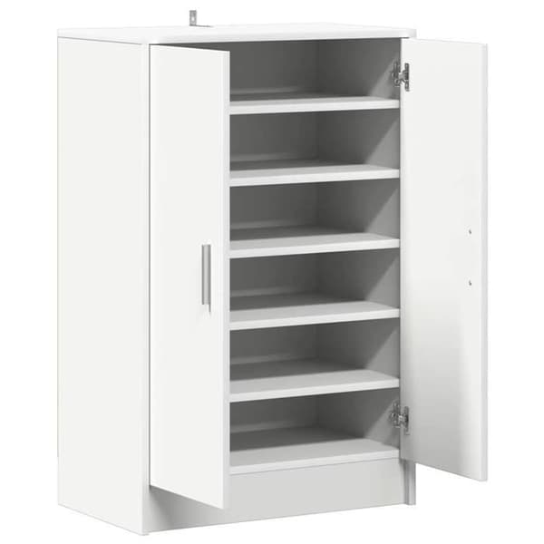 Maison Exclusive - Skoförvaring 60 x 35 x 92 cm Vit