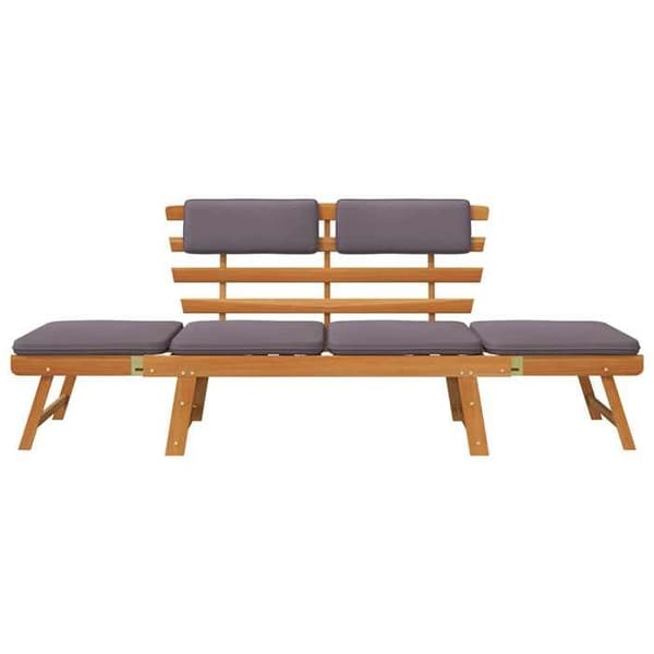 Maison Exclusive - Sengekøje med 2-i-1 pude 190 cm Solid akacietræ
