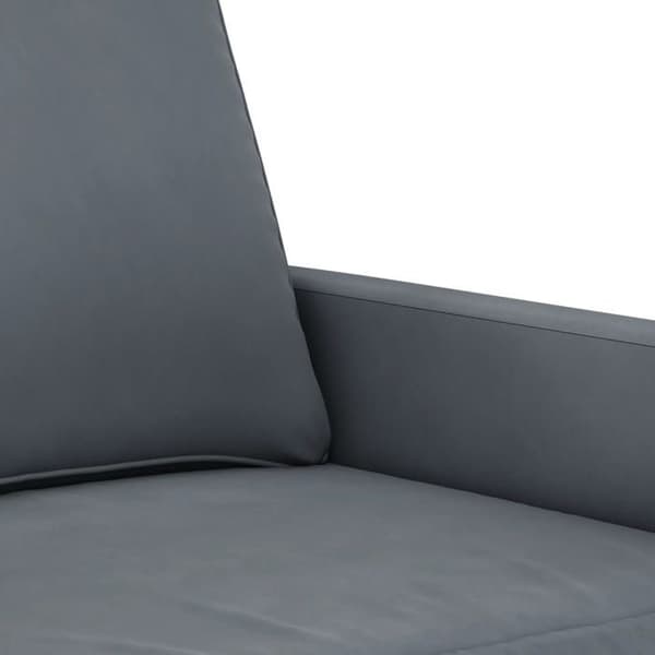 Maison Exclusive - Tummanharmaa 2-paikkainen sohva 120 cm Sametti