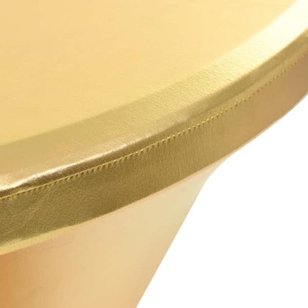 Udtrækkelig dækkeserviet - Eksklusivt Hus - Guld - Diameter 70 cm - 10% Elastan gyllene