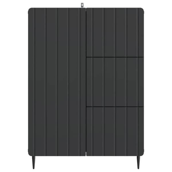 Maison Exclusive - Buffé Svart 66 x 34,5 x 91,5 cm Ingenjörsträ