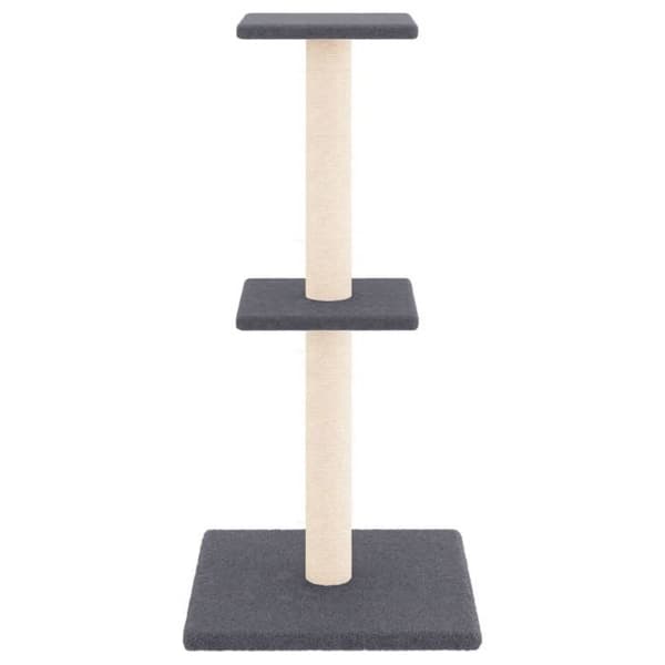 Maison Exclusive - Kattekradse med grå sisal klatretræ 73 cm mörkgrå