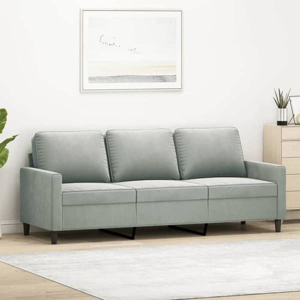 Maison Exclusive - 3-personers Sofa Lys Grå 180 cm Velour