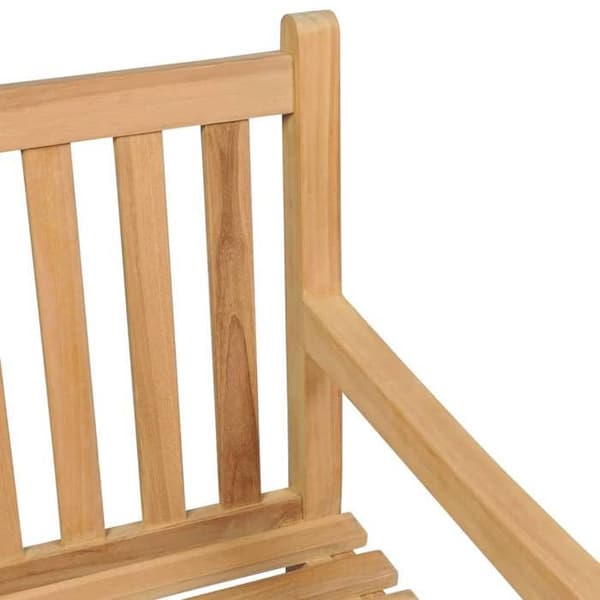 Maison Exclusive - Bænk til haven 228 cm solid teaktræ